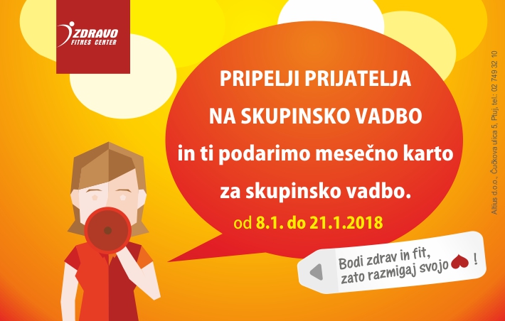 Fitnes Zdravo pripelji prijatelja