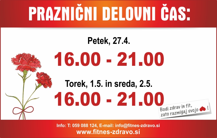 Ftines center Zdravo praznični delovni 1 maj 2018 spletna stran