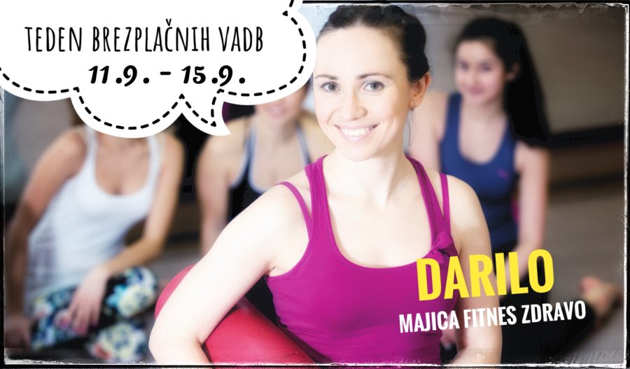 fitnes center Zdravo teden brezplacnih vadb 2017